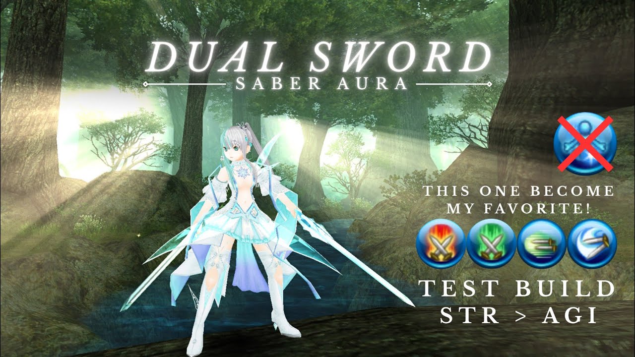 [Test kompilacji] Podw&oacute;jny miecz szablowy Aura STR AGI Jazda pr&oacute;bna Brak świętej nauki | Toram On...