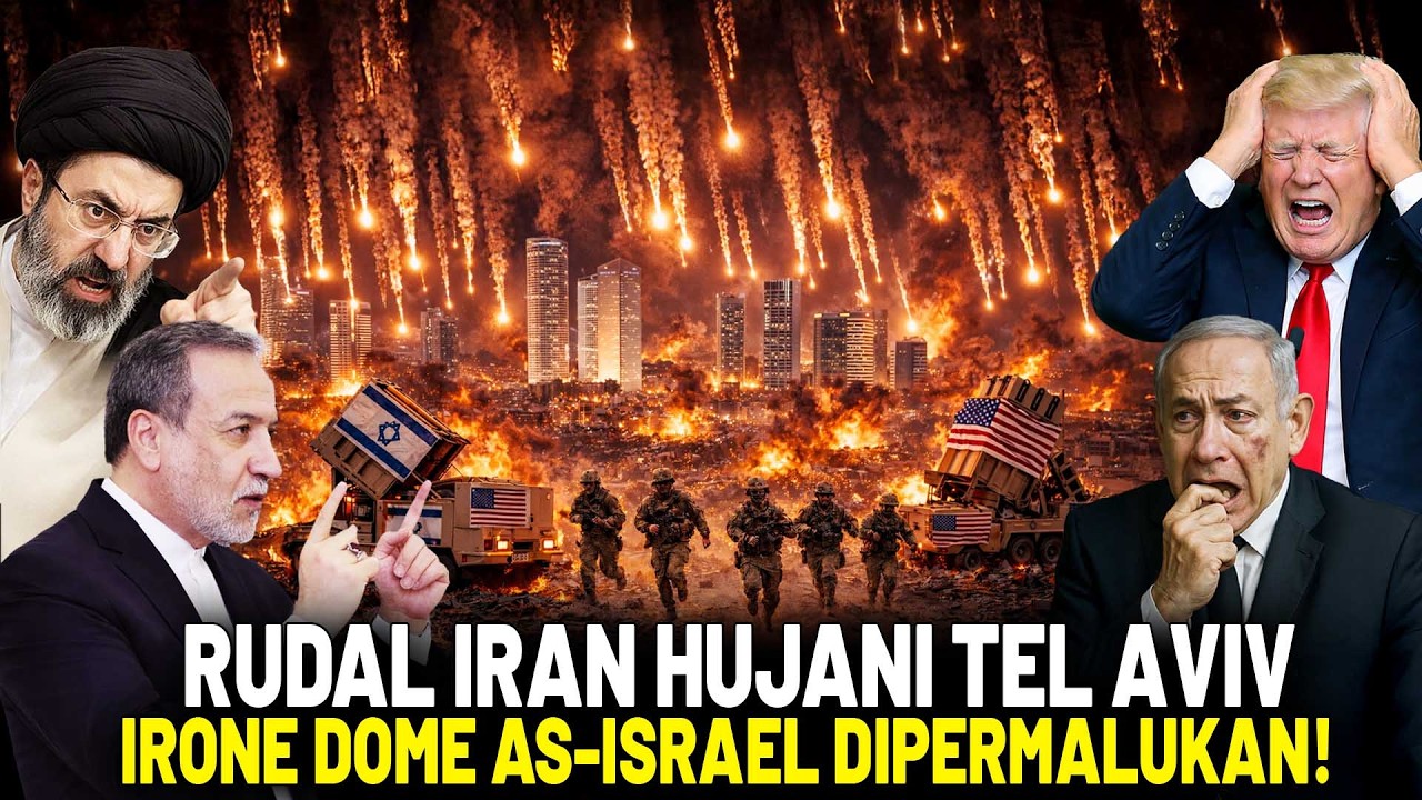 PERTAHANAN AS-ISRAEL LUMPU TOTAL! Detik-Detik Air Defense Tak Sanggup Halau Rudal Hypersonic Iran