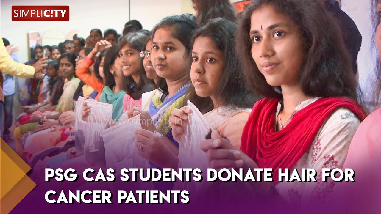 PSG CAS students donate hair for cancer patients; college partners wiith Natural Salon to make wigs