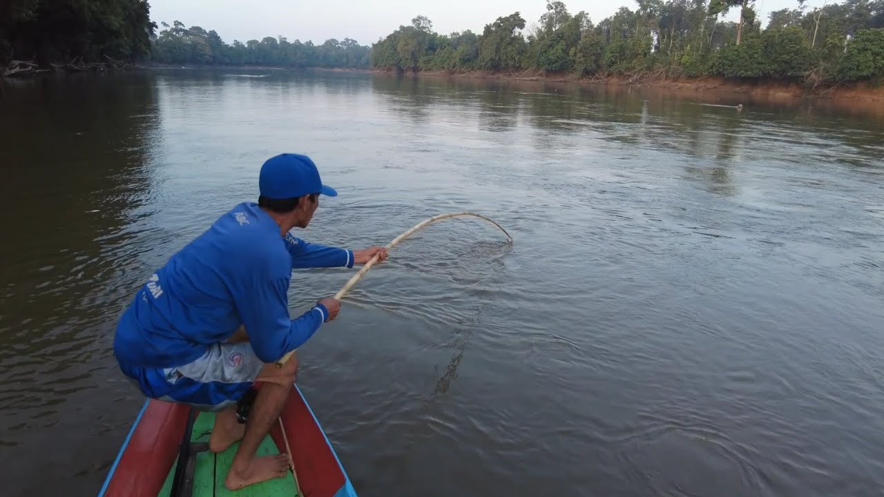 DUA HARI MANCING IKAN HAMPALA  DAN NOMBAK IKAN MALAM HARI