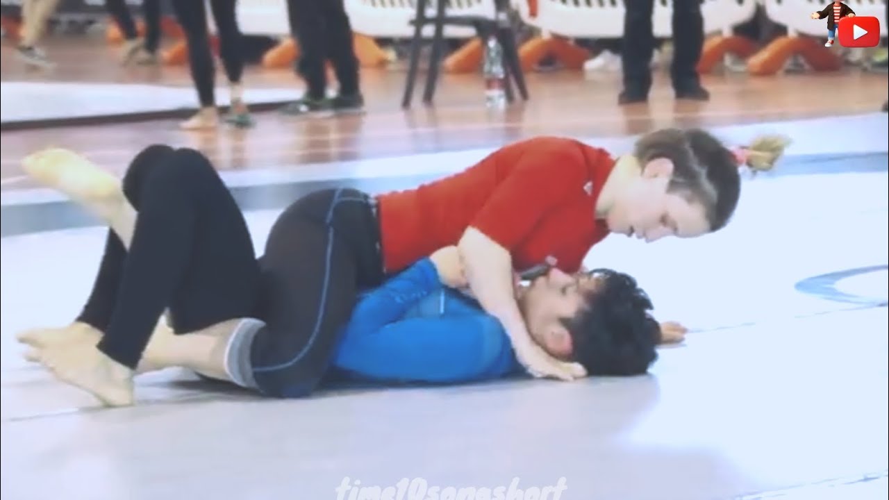 Girl vs Boy Full Grappling Match | Intense Youth No-Gi Battle in #jiujitsu #nogi #sports #wrestling 