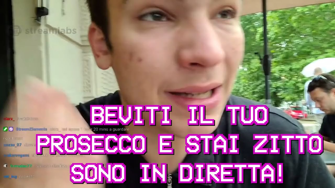 IL GABBRONE FA SBOTTARE UN SIGNORE AL BAR CHE LO AGGREDISCE!!!
