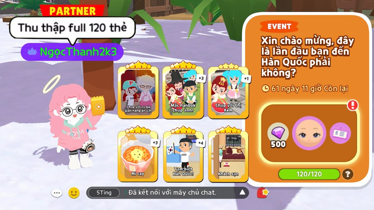 [Play Together] NgọcThanh2k3 THU THẬP 120 THẺ SỰ KIỆN LẦN ĐẦU ĐẾN HÀN QUỐC