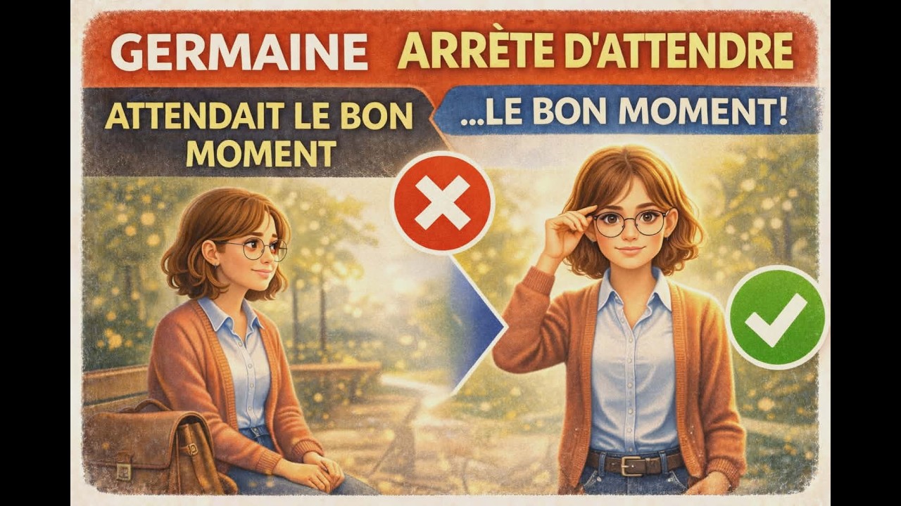 6 // Avant, GERMAINE attendait le bon moment ...  #prendresaplace #positiv-club #confianceensoi 