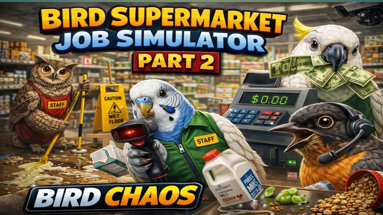 CRAZY BIRD SUPERMARKET SIMULATOR – PART 2 🐦🛒 | Shopping Chaos Continues! | Early Access Gameplay