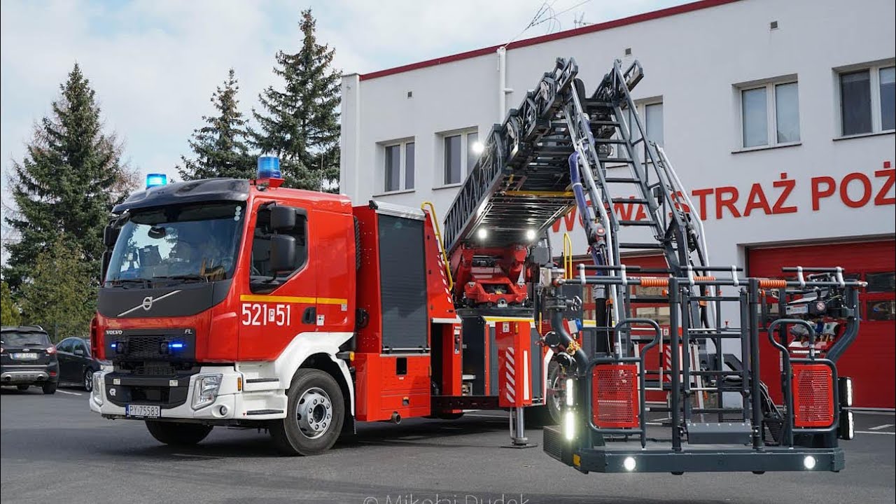 PREZENTACJA: 521[P]51 SD30 VOLVO FL280 z JRG Oborniki | 30 metrowa drabina od Rosebauera