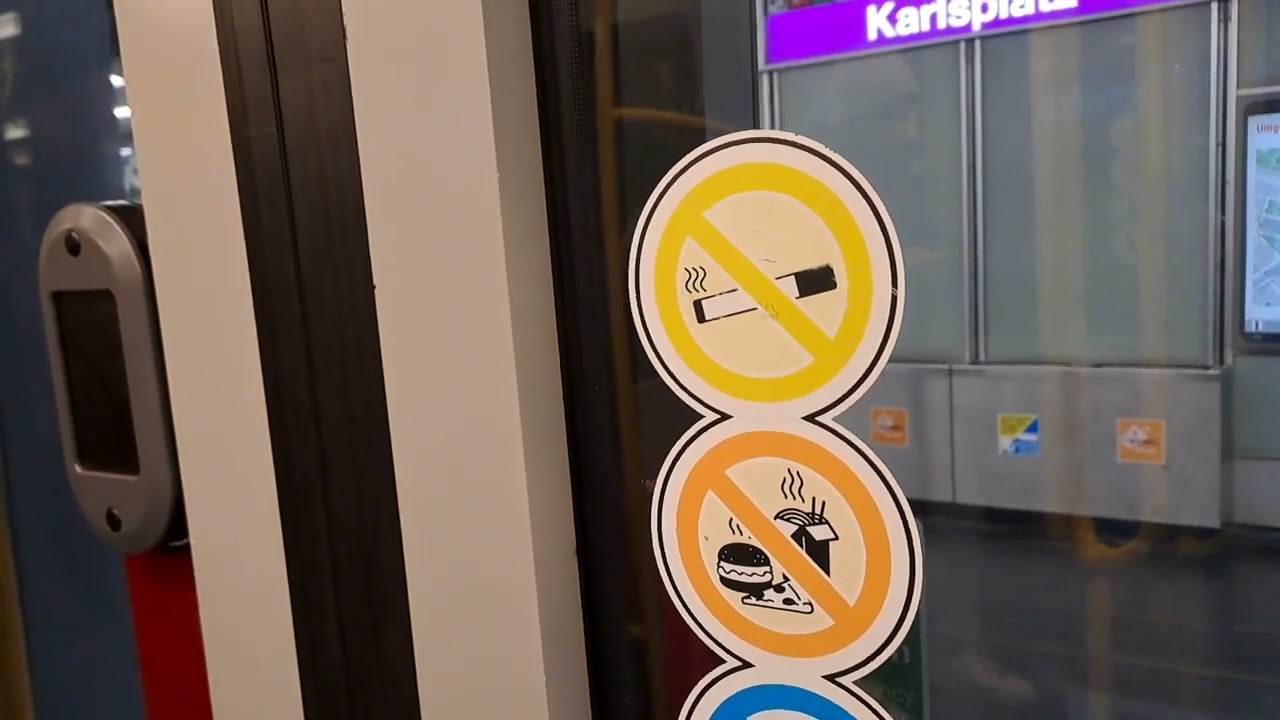 U - Bahn Wien U2 Bahnsteigtüren Karlsplatz - Rathaus Spotting + Mitfahrt 21.12.2024