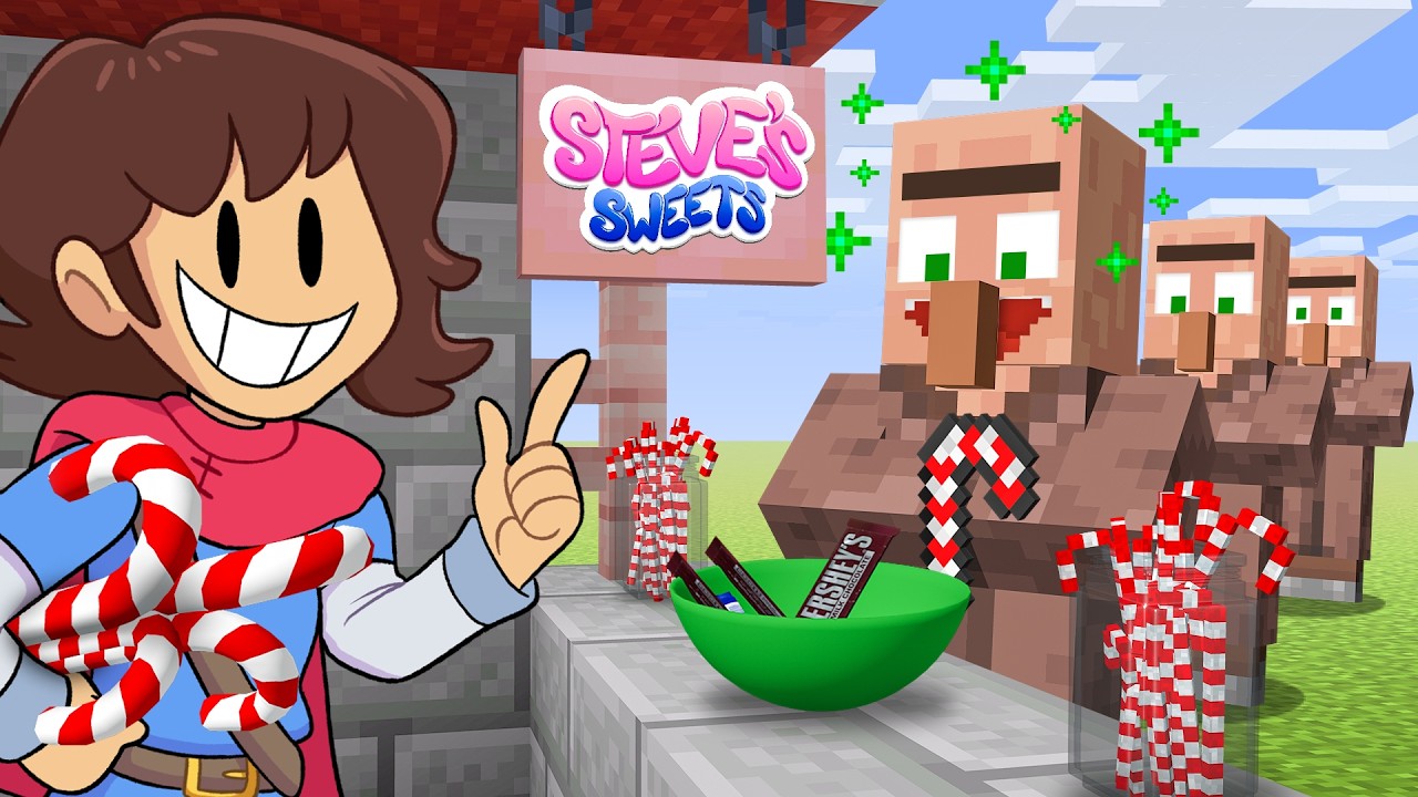 Открытие магазина сладостей в Minecraft