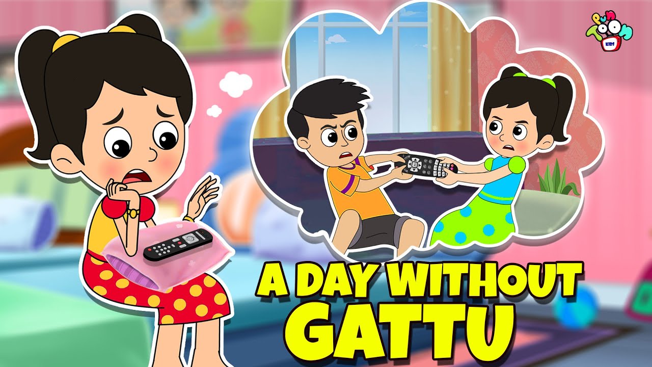 A day without Gattu | Telugu Kathalu | Moral Stories | Kids Animation Story | Puntoon Kids