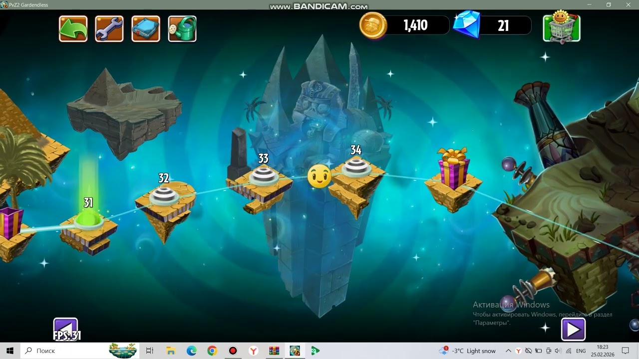 Plants vs Zombies 2 Gardenless (part 18) Gameplay