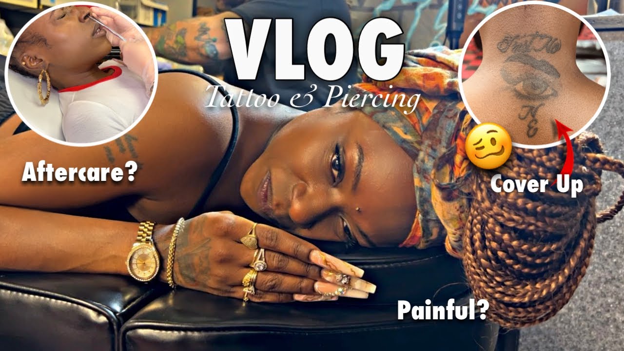 VLOG: COME WITH ME TO GET A TATTOO & SEPTUM PIERCING….