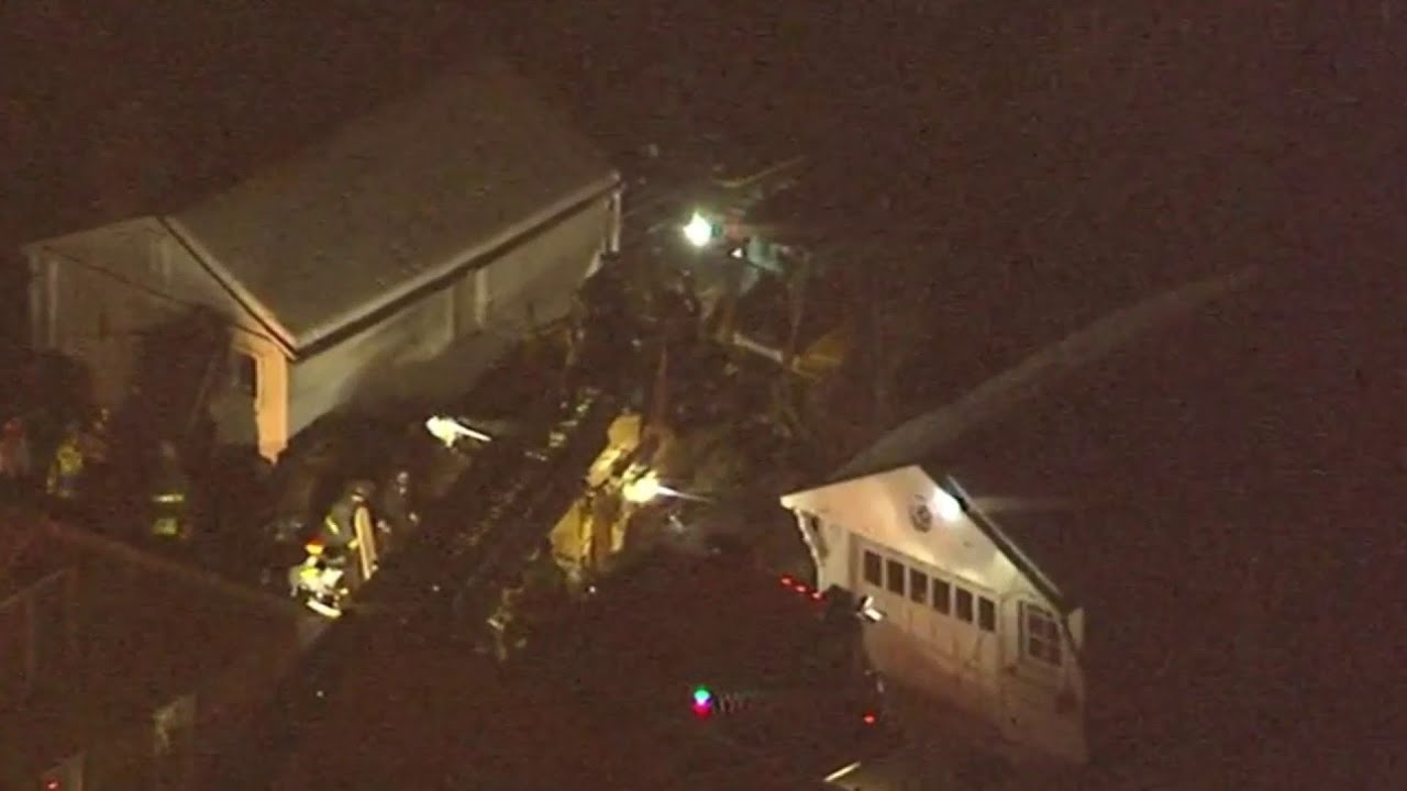 Crews continue to work to rescue man trapped in trench