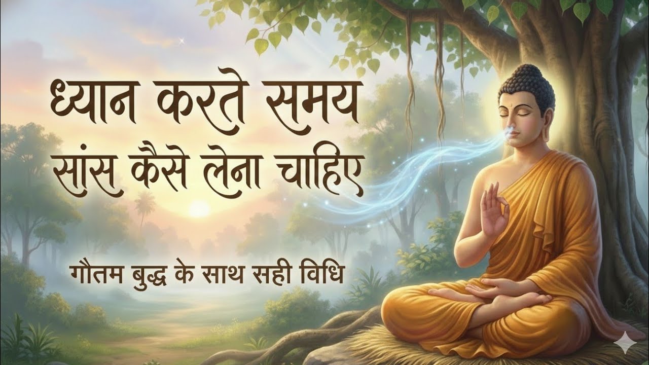 ध्यान करते समय सांस कैसे लेना चाहिए Dhyan ke samay sans kaise Lena chahie#buddhist meditation
