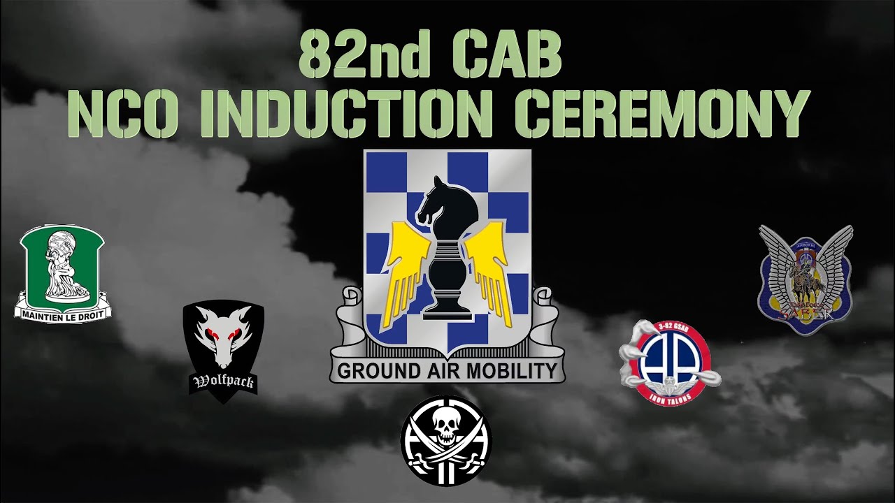 82nd CAB - NCO Induction Ceremony | 30 Sept 2021 @ 1000 ET