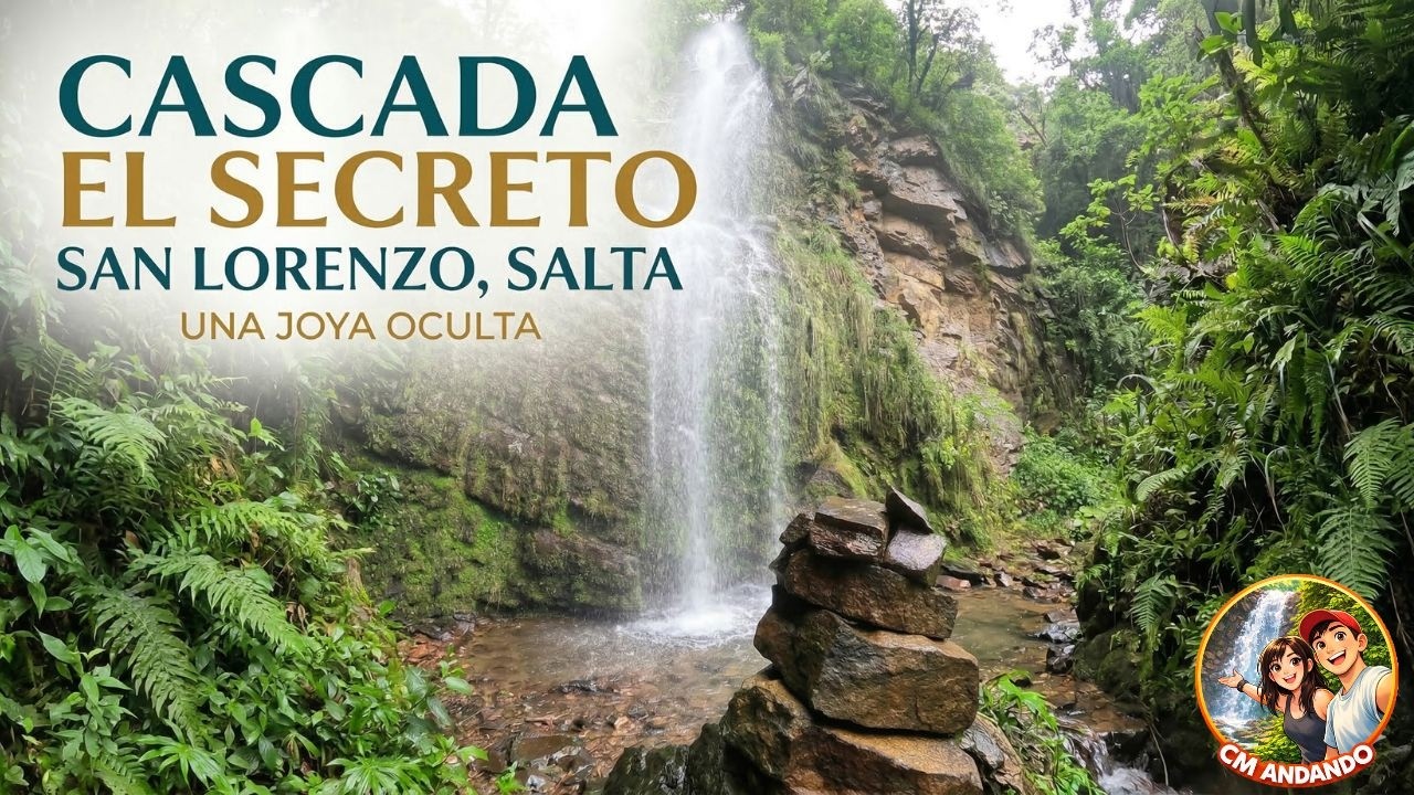 CASCADA OCULTA DE SAN LORENZO |  ZONA DE DERRUMBES 🪨 | #salta #argentina