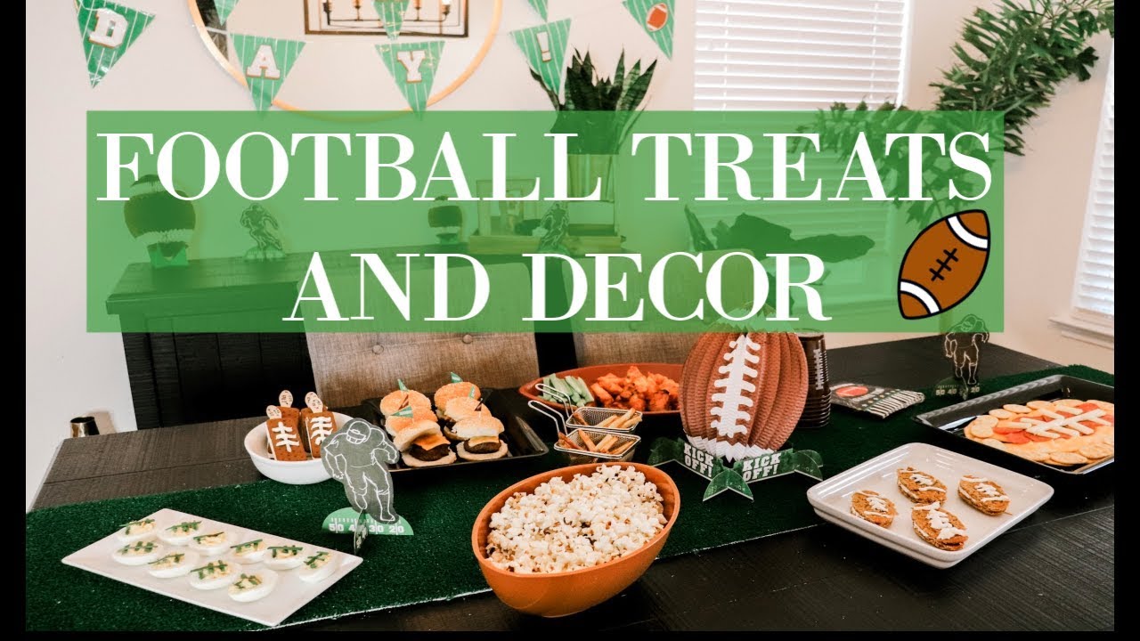 DIY Easy Football Treats and Decorations! Super Bowl Party IDEAS!