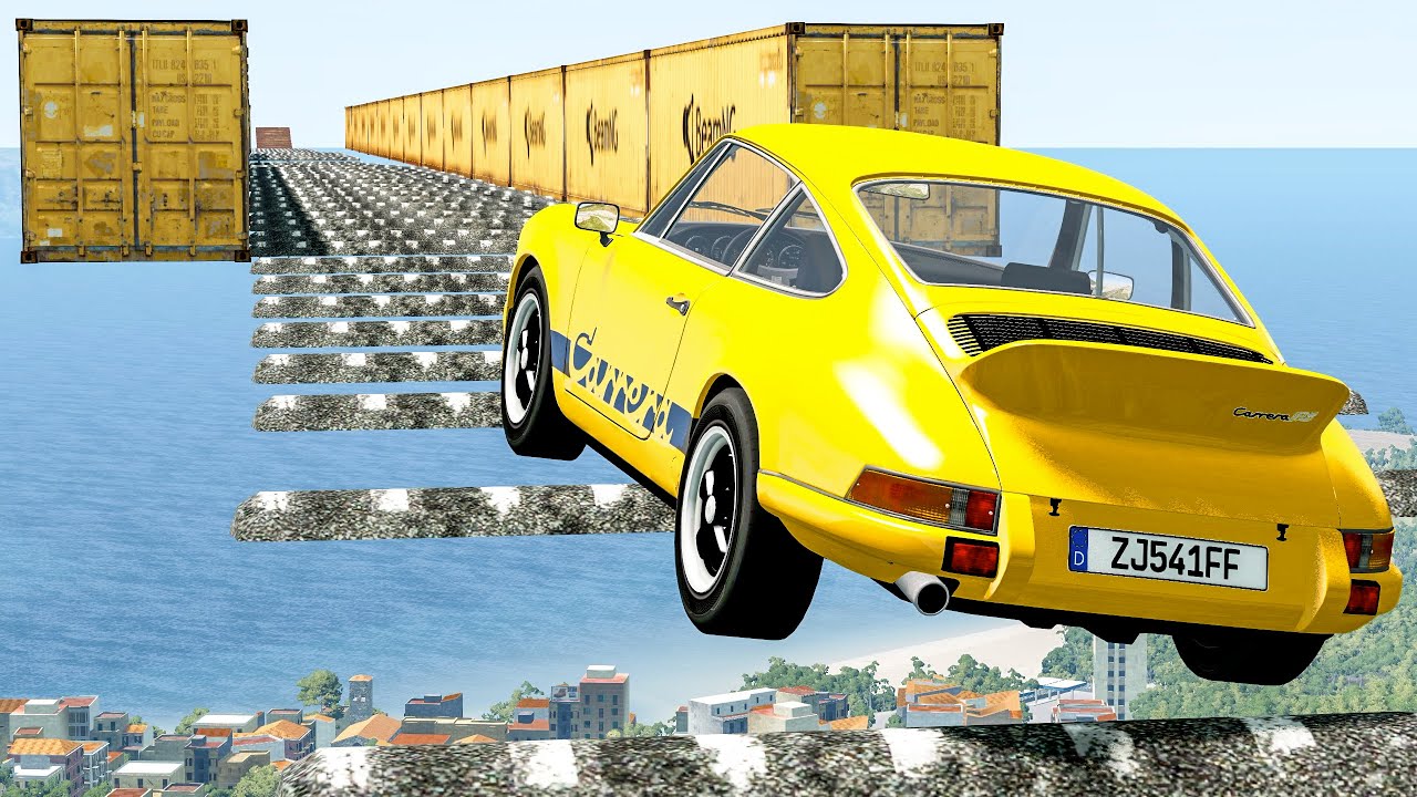 Air Speed Bumps Crashes #2 - BeamNG Drive Cars Crashes Compilation | Good Cat