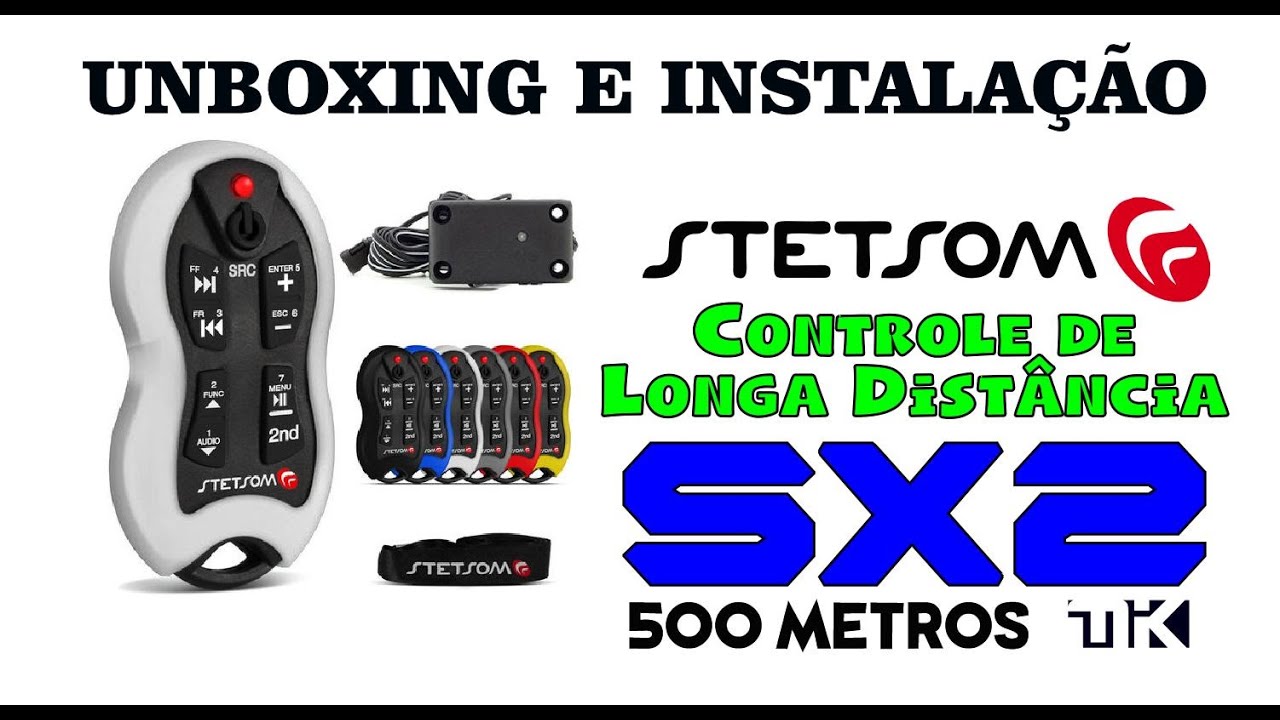 Como instalar controle de Longa Distância Stetsom SX2 500 metros - Unboxing