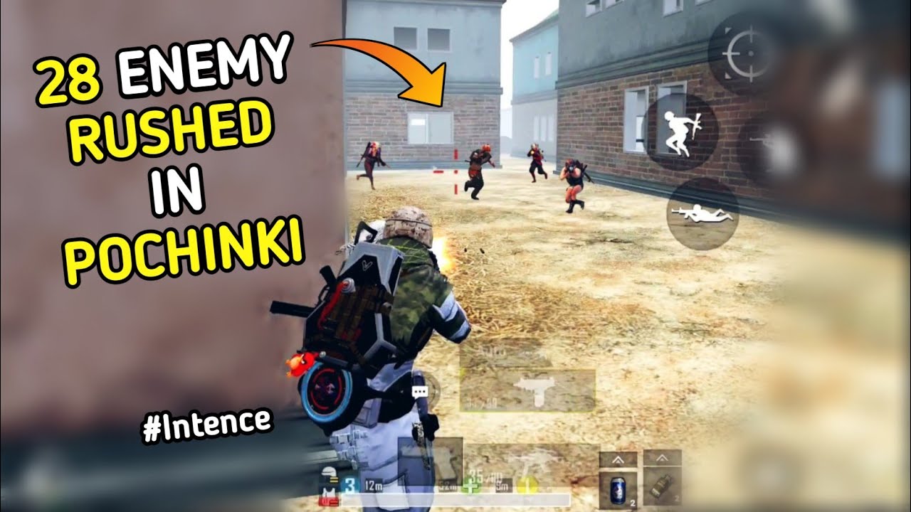 🔥28 pro enemy come pochinki to kills us - G Guruji Intense Gameplay - Pubg mobile Hindi