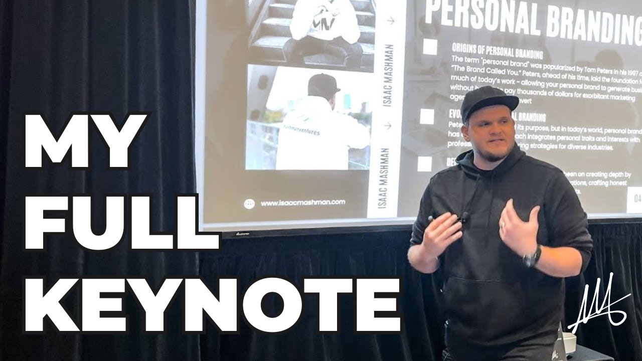 Isaac Mashman's Keynote on Personal Branding at the Atlantic-Oase Professional Conference 2024