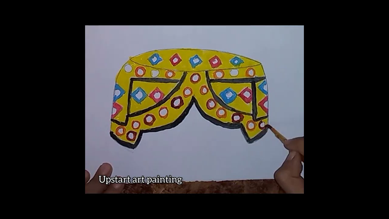 Sindhi Topi Aur Balochi Topi painting– Rangon Ki Kahani, Virasat Ki Nishani! 🖌️🎭