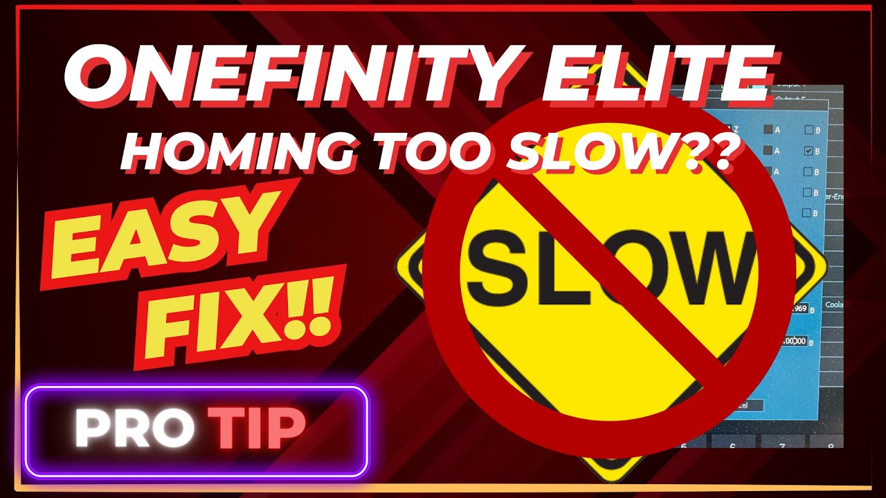 Onefinity Elite CNC Homing Slow?  Easy Fix in Masso G3!!