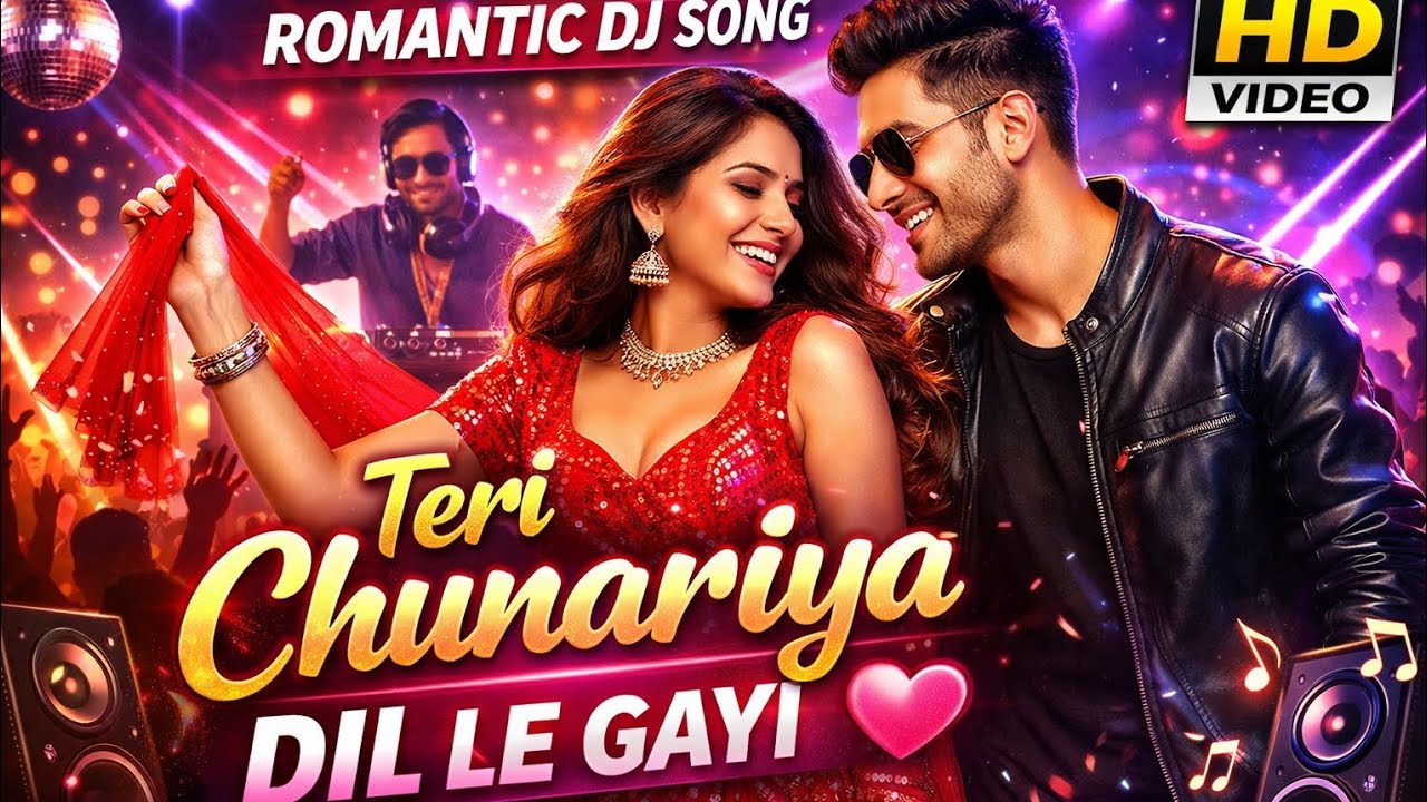 Teri Chunariya Dil Le Gayi 💖 | Romantic DJ Song 2026 | Party Mix Hindi Song | Love Dance Track
