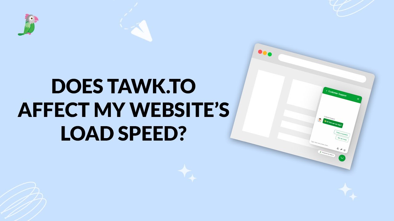 Does tawk.to affect my website's load speed