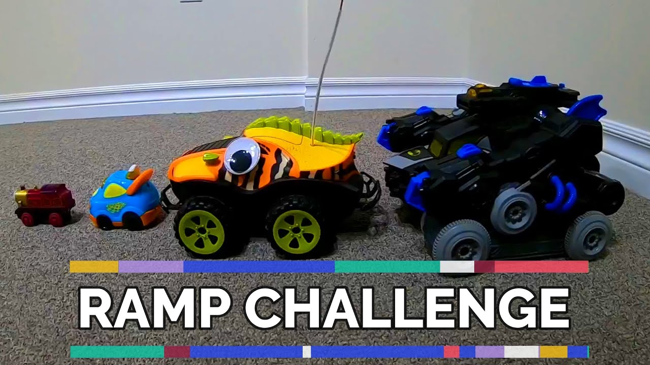Ramp Challenge! Four Toys, One Giant Ramp