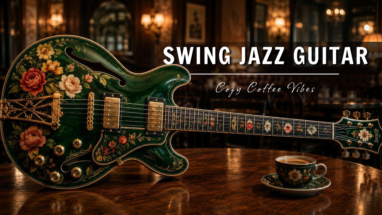 Swing Jazz Guitar Music &ndash; Cool Cafe Vibes ☕ Relaxing Guitar Music for Study, Work & Focus