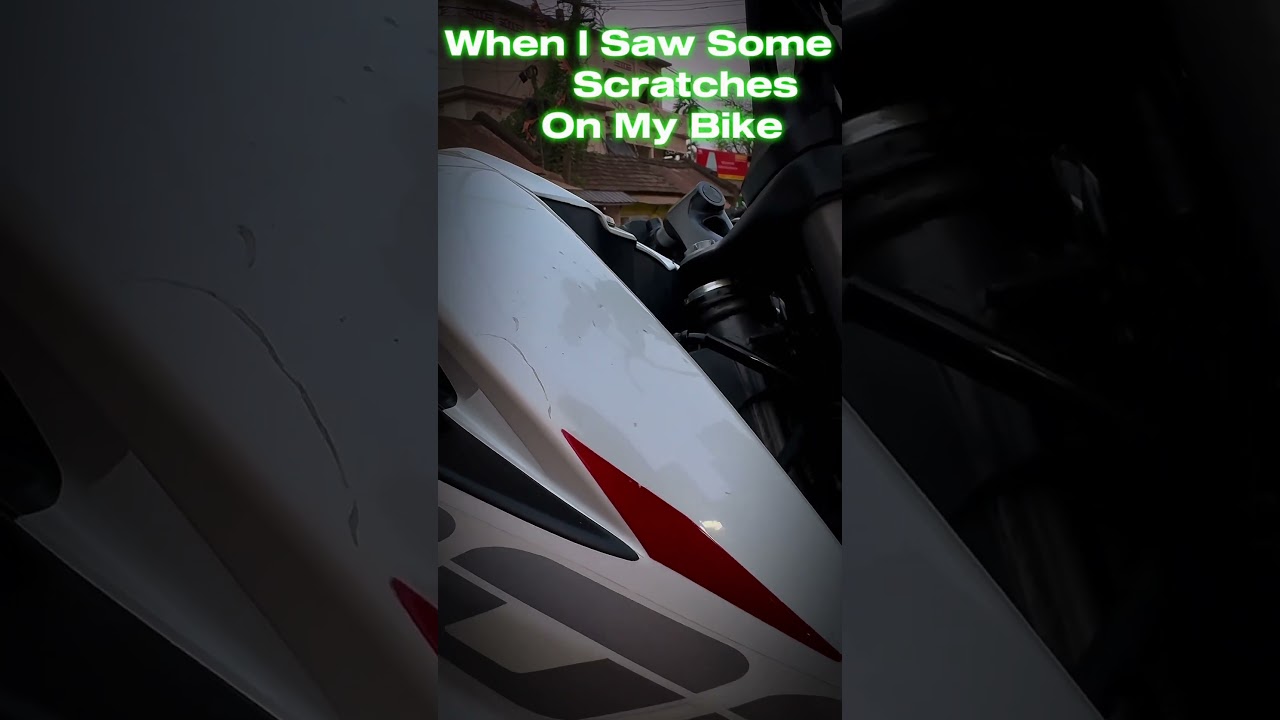 When I saw some scratches in my bike #video#shorts #viral #trending #youtubeshorts #like #bike#edit