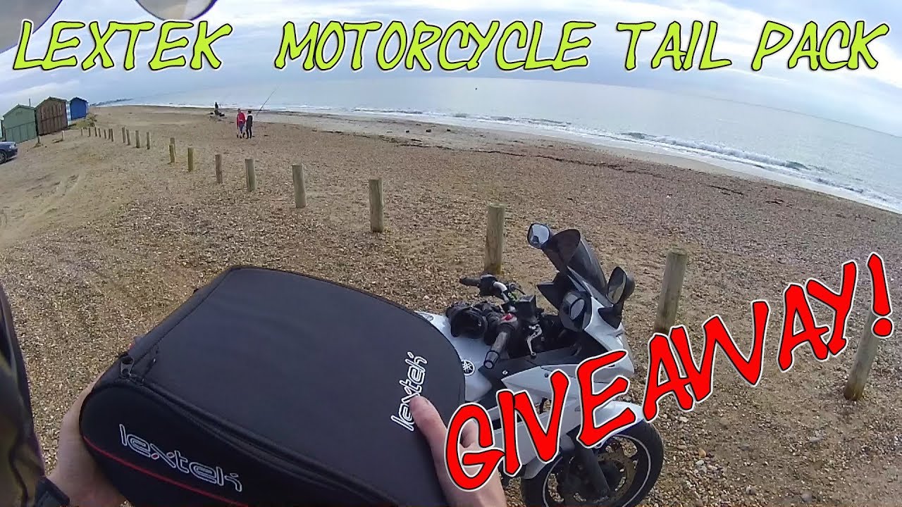 Lextek Motorcycle Tail Bag install review + Give away!