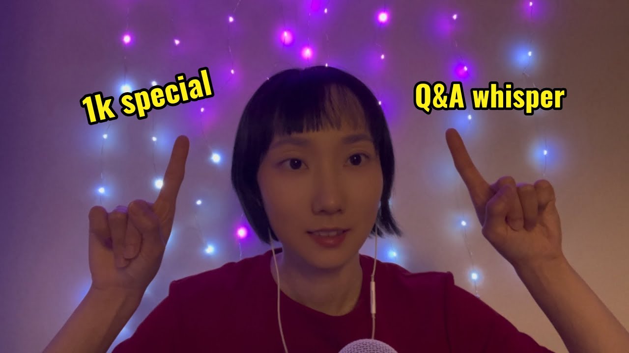 ✨ ASMR 1K Special Whisper Q&A 💕 Личные шепоты