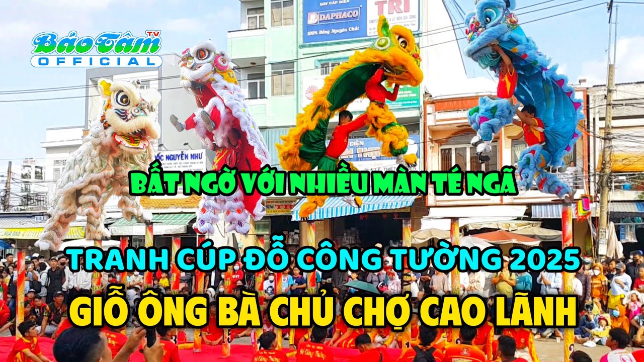 Múa LSR Lân Sư Rồng 2025 - Giỗ ông bà chủ chợ Cao Lãnh Đỗ Công Tường Đồng Tháp - Lion Dance 2025