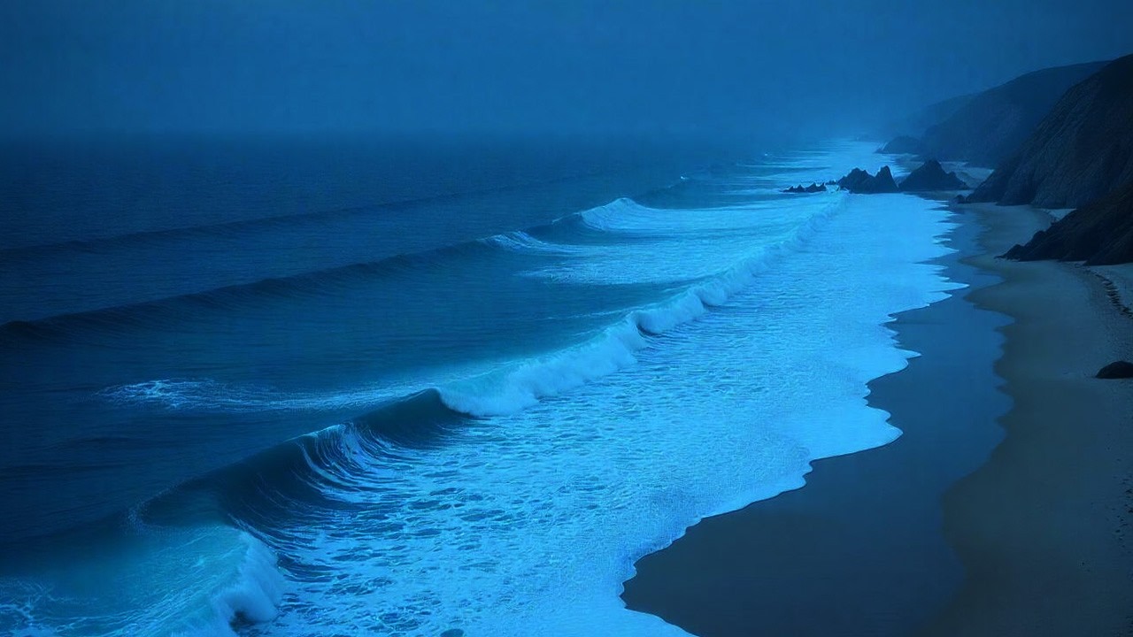 Your Mind Won’t Stop? 🌙 Night Ocean Waves to Calm You Down (LIVE)