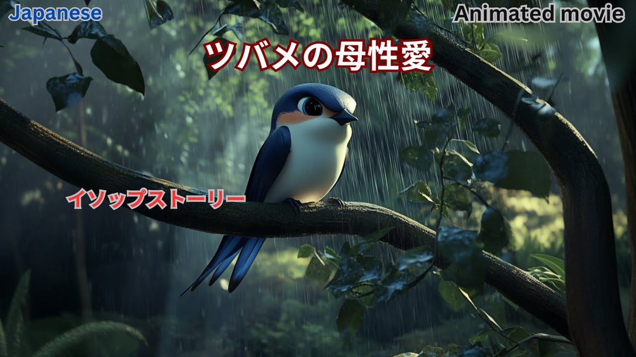 絵本 :  ツバメの母性愛 (おとぎ話) (子ども向け動画) (読み聞かせ)