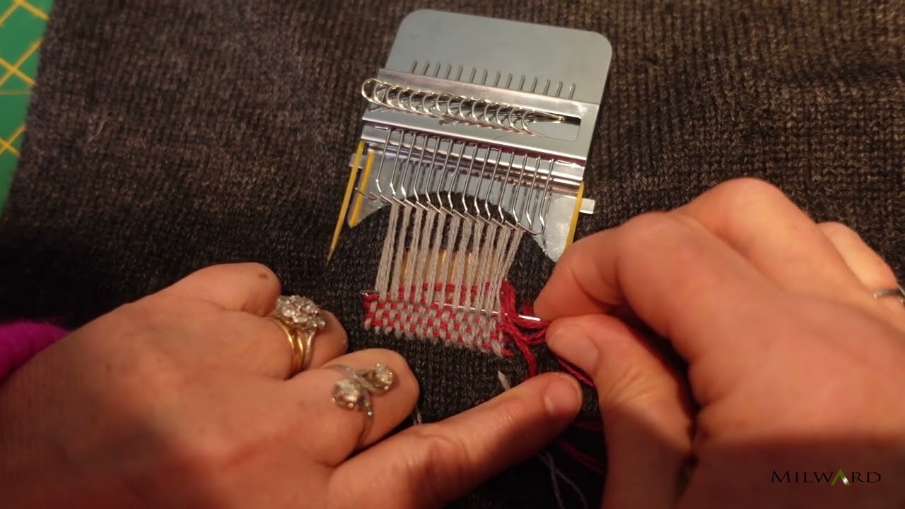 How to use a Milward Mini Weaving Loom