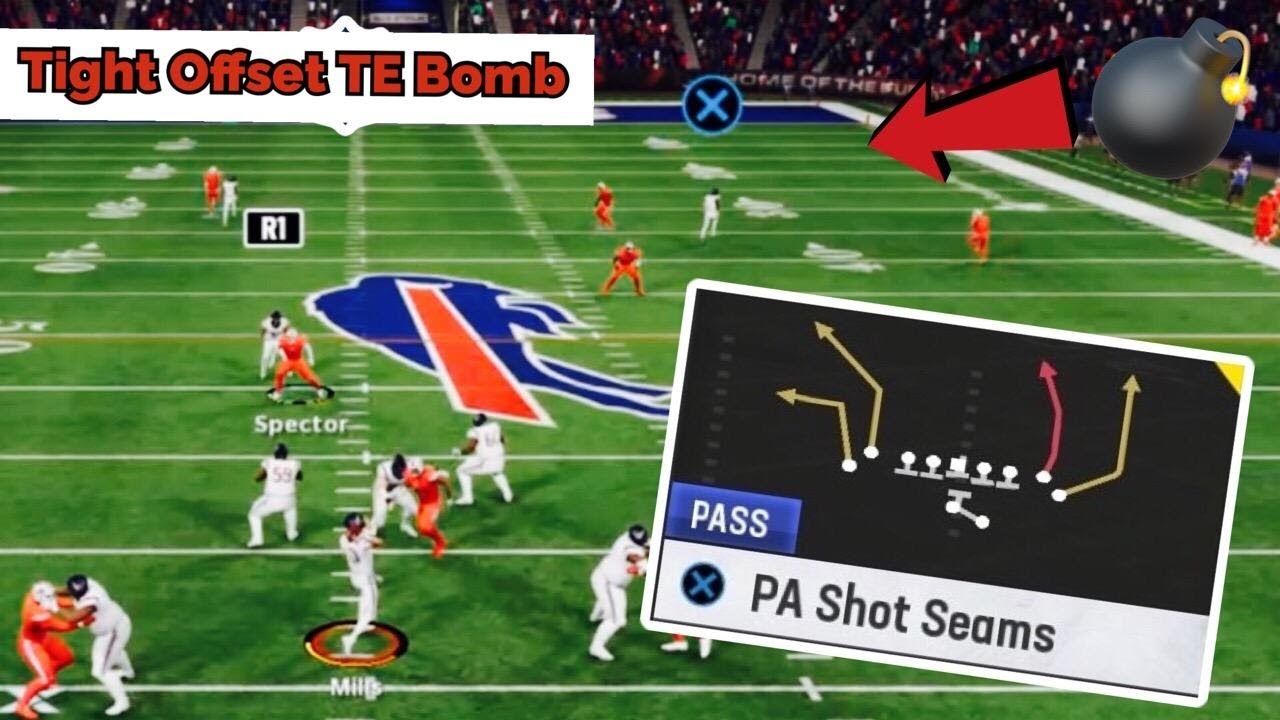 Как разбомбить Cover 4 Drop и Match Coverage в Madden 23! | Бомбовая схема Tight Offset TE |