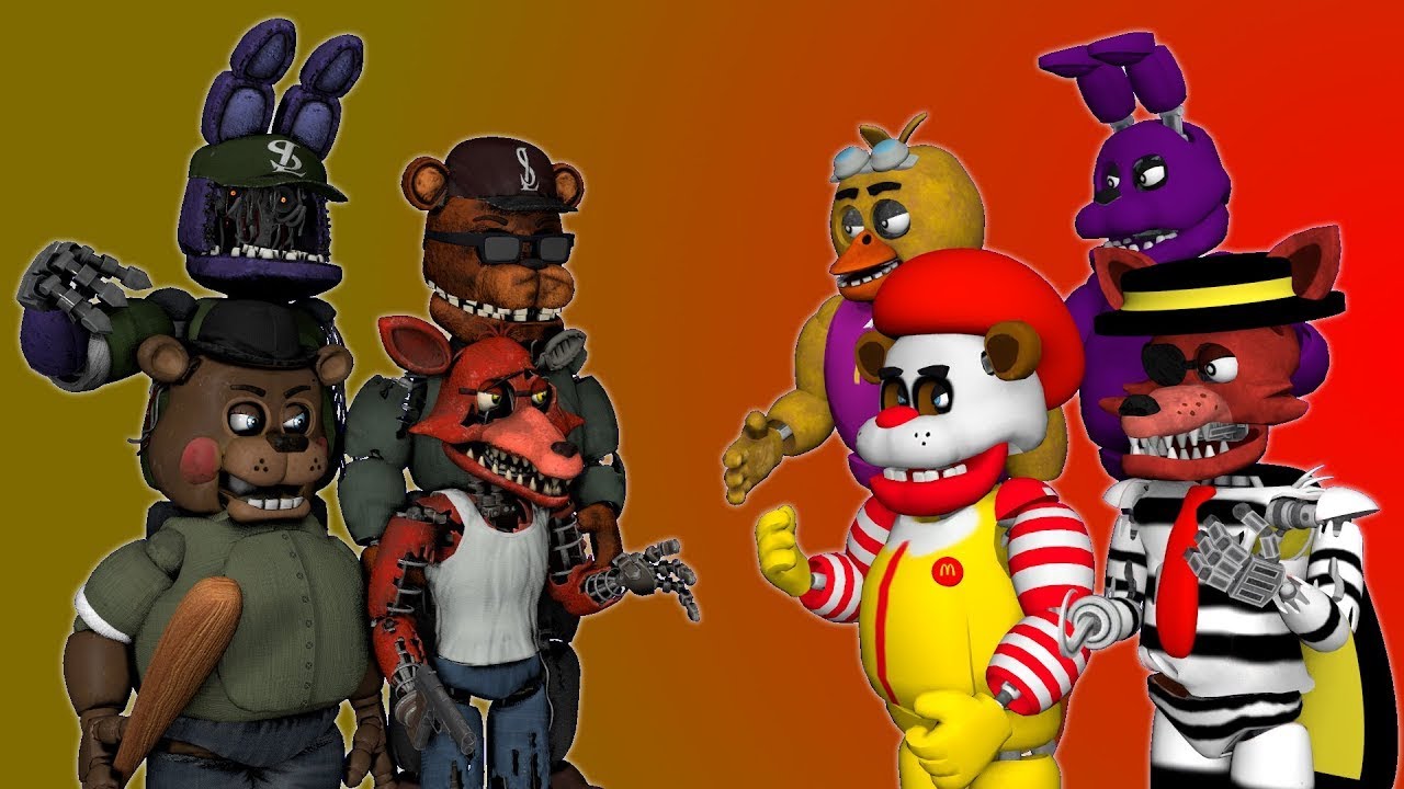 [SFM FNaF] San Andreas vs McDonald's Animatronics