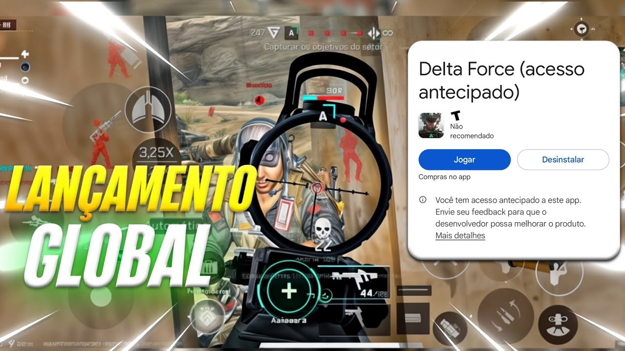 DELTA FORCE MOBILE LANÇAMENTO GLOBAL BETA NO BRASIL E REQUISITOS! COMO JOGAR E BAIXAR! GAMEPLAY