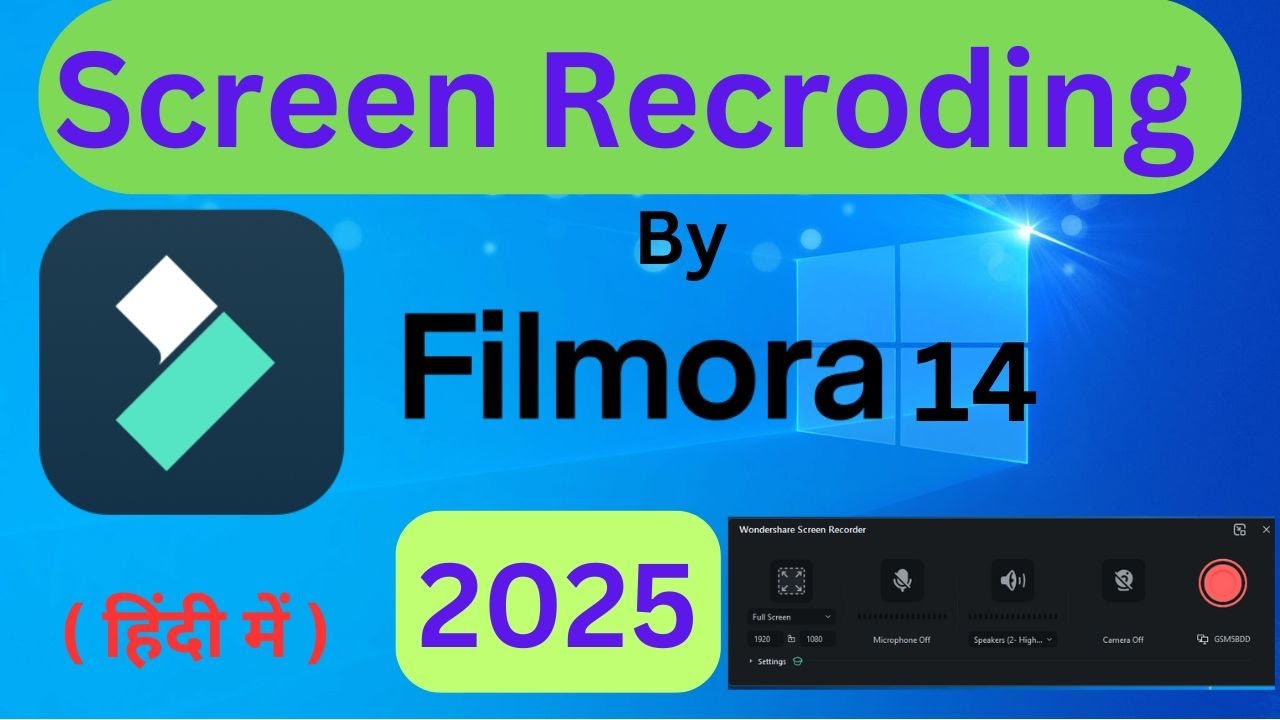 Screen Recording In Filmora 14 | Filmora Me Screen Recording Kaise Kare | Wondershare Filmora