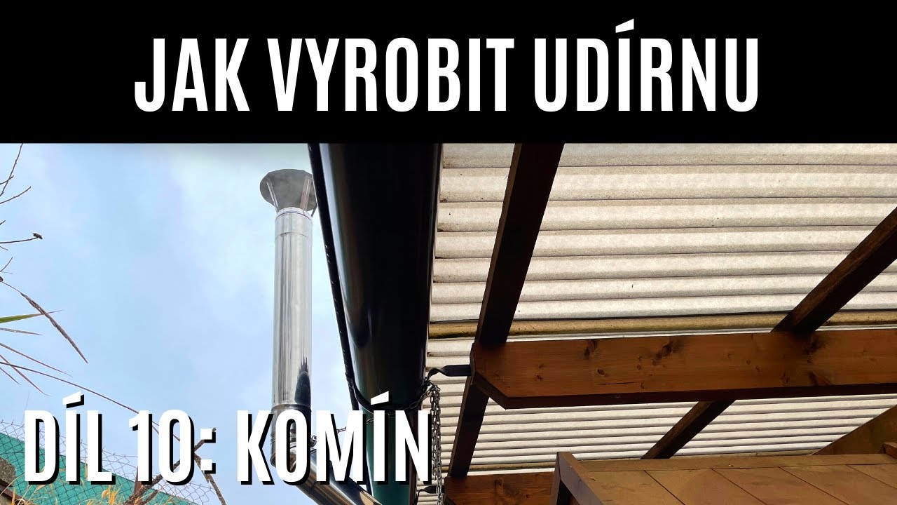 KOMÍN K UDÍRNĚ pro uzení studeným kouřem | JAK VYROBIT UDÍRNU - Díl 10.
