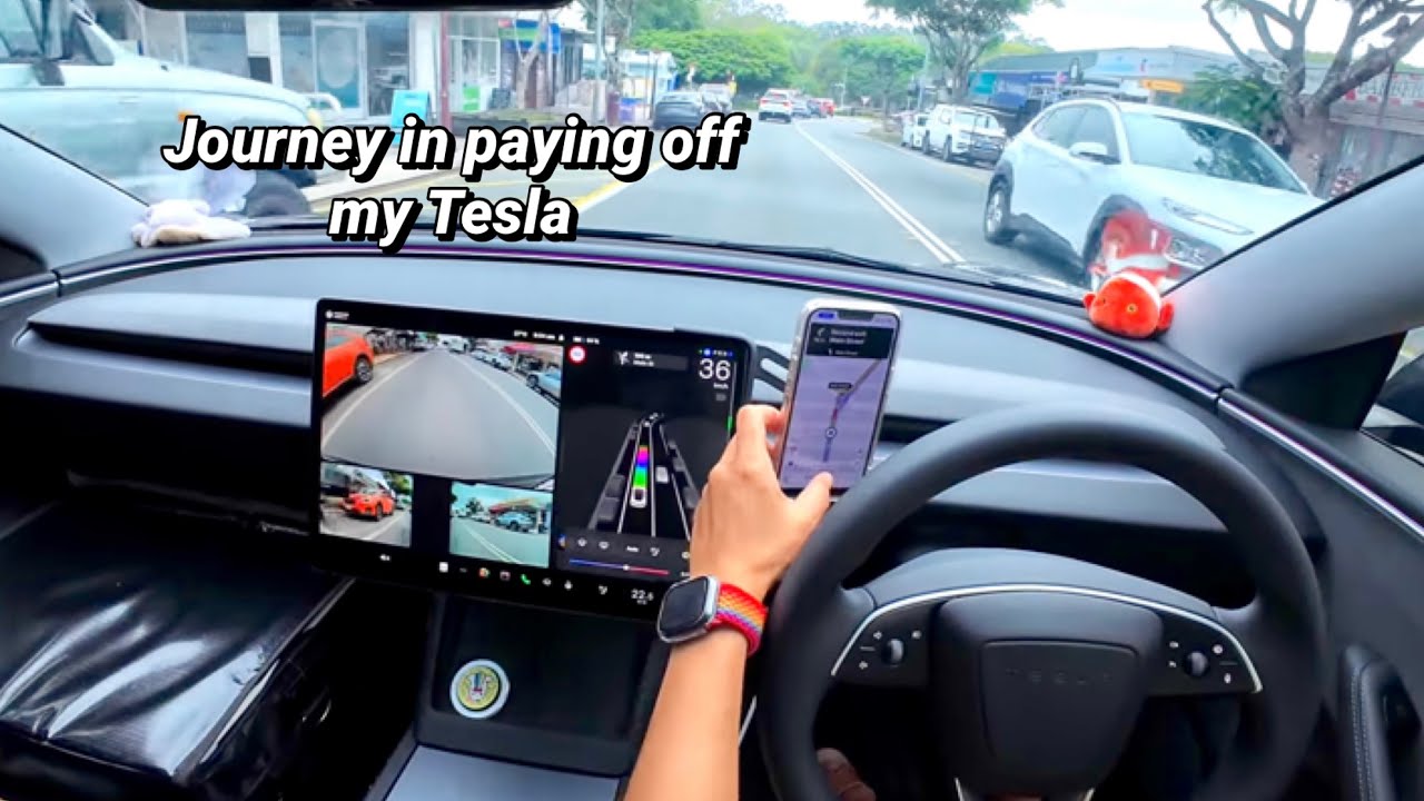 POV | Day in the Life of Tesla Food Delivery (FSD mode)