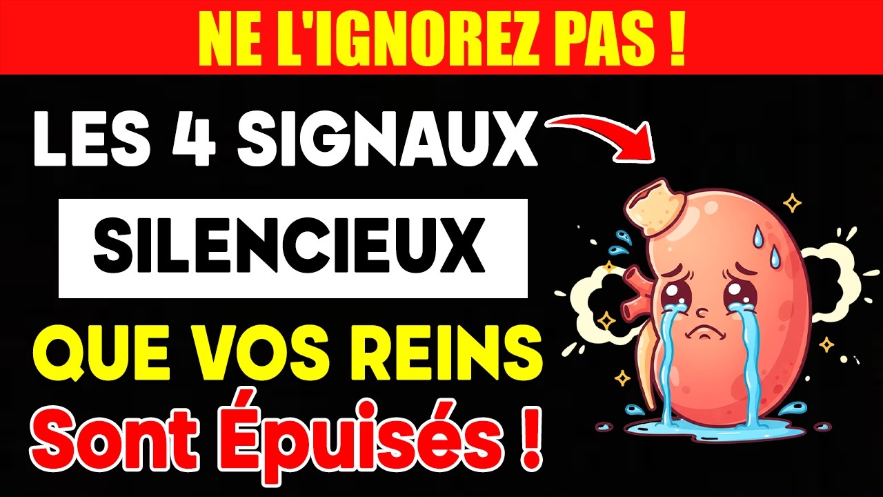 🚨 NE L'IGNOREZ PAS ! Les 4 Signaux Silencieux Que Vos Reins Sont Épuisés
