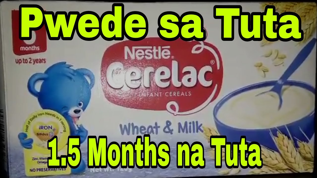 CERELAC PWEDE SA ALAGA MONG TUTA NEXT WEEK PWEDE NA SILA SA DOG FOOD.