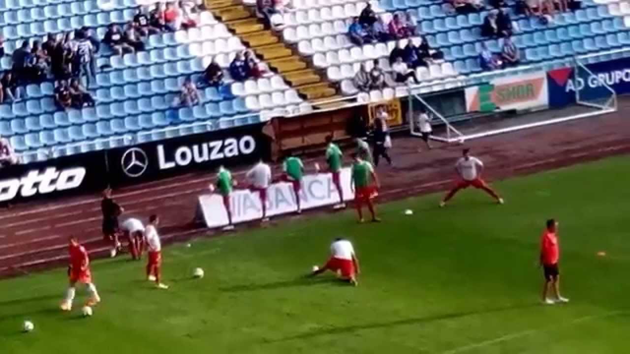 Calentamiento Real Sporting Gijón @ 2014-15 Pretemporada
