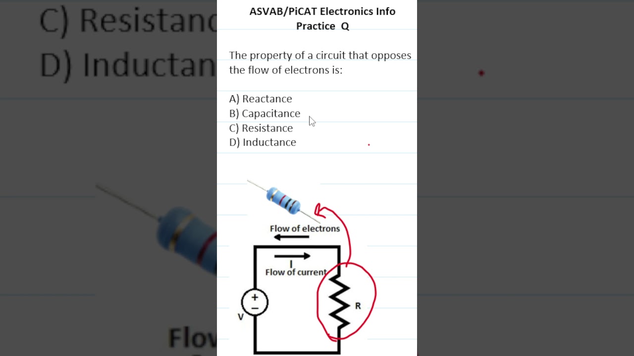ASVAB/PiCAT Electronics Information Practice Test Question #acetheasvab with #grammarhero