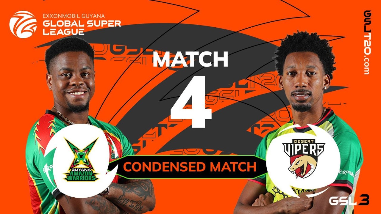 Condensed Match | Guyana Amazon Warriors vs. Desert Vipers | GSL 2026