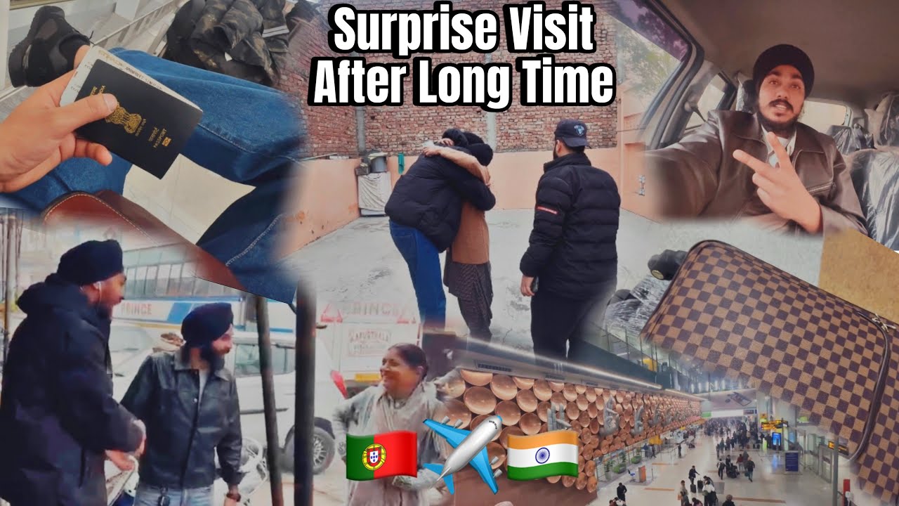 PORTUGAL 🇵🇹 to INDIA 🇮🇳 Surprise Visit After Long Time I Emotional Vlog | Latest Surprise Visit 2026