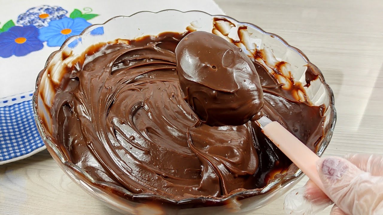 Recheio de Chocolate Cremoso - Creme Belga de chocolate Trufado para Bolos e Tortas